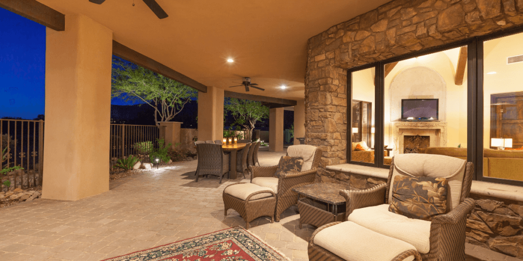 Back patio of home | Tucson Rental Market