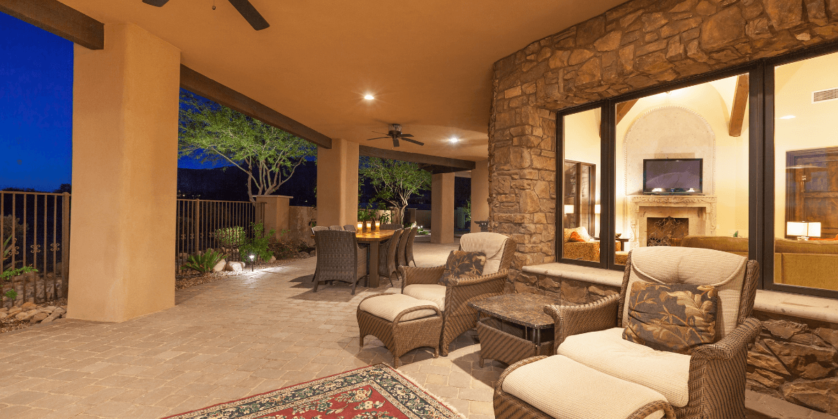 Back patio of home | Tucson Rental Market